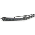 Hubbell HP5E24A Patch Panels, Cat5E, 24-Port, UniversalWiring, Angled