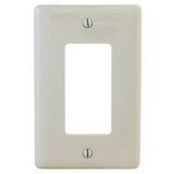 Hubbell NPJJ26LA Wallplate Jumbo 1-Gang Decora Light Almond