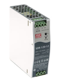 KBC Networks SDR-120-12 120W DIN-Rail Industrial Power Supply, 12V DC Output, Single-Phase Input
