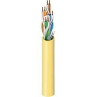 Belden 3633 0101000 CAT6+ Premium Cable, 4 Bonded-Pairs, U/UTP, CMP, 1000' Reel, Black