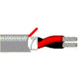 Belden 5000U1 0081000 12-2 Security and Commercial Audio Cable, Waterblocking Tape, CL3, PVC Jacket with Ripcord, 1000', Gray