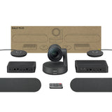 Logitech 960-001225 Rally Plus UHD 4K Conference Camera System with Dual-Speakers and Mic Pods for Large Rooms