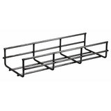 Hubbell HBT0204BK Wire Basket Tray, 2"H x 4"W x 118"L, Black, Round