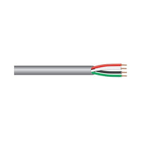 West Penn 25240B 22/4 Unshielded Plenum Cable, 1000' (304.8m), Gray