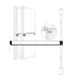 Adams Rite 8111LR36 Surface Vertical Rod Exit Device, 36"