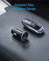 Anker 323 Car Charger (52.5W) - detail view | Silarius