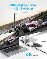 Anker HDMI Switch (4 in 1 Out, 4K HDMI) - detail view | Silarius