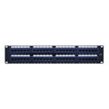 Vanco 820668 CAT6 Patch Panel, 2U, 48-Port