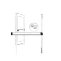 Adams Rite 8600MLR36-32DMEC Cover Mortise Lever Exit Device