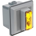 Edwards Signaling 869STRA-N5 Indoor Flush Mount Electronic Horn/Strobe, 120VAC, 50/60Hz, 0.021A, Amber Light