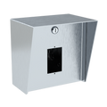 PEDESTAL PRO 88HOU-PPRO-01-304 8" x 8" Square Stainless Steel Housing Single Gang Cutout