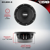 XL 8' Mid-Range Loudspeaker 400 Watts Rms 8-Ohm - detail view | Silarius