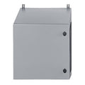 Hubbell IR222PG Industrial REBOX, NEMA 4/12, 24"H x 24"W x 24"D, Polyester, Gray