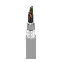 Belden 7413WS0601000 MachFlex 6+1G Conductor 18 AWG Control Cable, PVC-Nylon Insulation, TC Braid Shield, TPE Jacket, 1000', Chrome