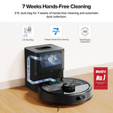 Roborock Q7 M5+ Robot Vacuum and Mop with Auto- Empty Dock (Upgraded from Q7 Max+) - side view | Silarius