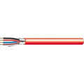 West Penn 993RD1000 16/4 Solid Shielded FPLR Fire Alarm Cable, 1000' (304.8m) Reel, Red