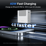 Gitryin Retractable 40W Charger - USB-C Cable - detail view | Silarius