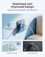 Anker Nano Charger (70W, 3 Ports) - detail view | Silarius