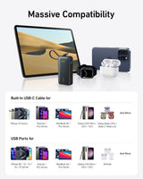 Anker Nano Power Bank (30W, Built-In USB-C Cable) - detail view | Silarius