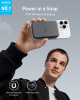 Anker 621 Magnetic Battery (MagGo) - side view | Silarius