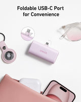 Anker Nano Power Bank (22.5W, Built-In USB-C Connector) - detail view | Silarius
