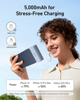 Anker Nano Power Bank (22.5W, Built-In USB-C Connector) - detail view | Silarius