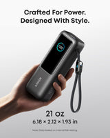 Anker Laptop Power Bank (25K, 165W, Built-In and Retractable Cables) - detail view | Silarius