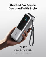 Anker Laptop Power Bank (25K, 165W, Built-In and Retractable Cables) - detail view | Silarius