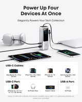 Anker Laptop Power Bank (25K, 165W, Built-In and Retractable Cables) - detail view | Silarius