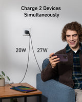 Anker 523 Charger (Nano 3, 47W) - side view | Silarius