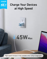 Anker 523 Charger (Nano 3, 47W) - detail view | Silarius