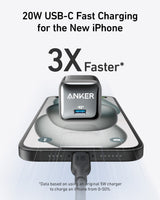 Anker Nano Charger (20W) - side view | Silarius