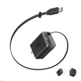 Anker Nano Charger (35W, Built-In Retractable USB-C Cable) - detail view | Silarius