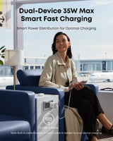 Anker Nano Charger (35W, Built-In Retractable USB-C Cable) - detail view | Silarius