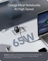 Anker 715 Charger (Nano II 65W) - rear view | Silarius