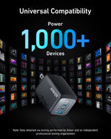 Anker Prime 67W GaN Wall Charger (3 Ports) - detail view | Silarius