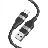 Anker USB-A to USB-C Cable (3 ft/6 ft, Upcycled-Braided) - front view | Silarius