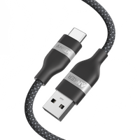 Anker USB-A to USB-C Cable (3 ft/6 ft, Upcycled-Braided) - front view | Silarius