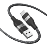Anker USB-A to USB-C Cable (3 ft/6 ft, Upcycled-Braided) - detail view | Silarius
