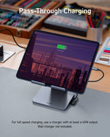 Anker 551 USB-C Hub (8-in-1, Tablet Stand) - detail view | Silarius
