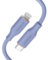 Anker <b>641</b> USB-C to Lightning Cable (Flow, 3 ft Silicone)