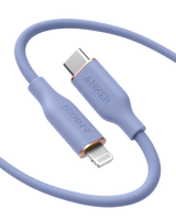 Anker <b>641</b> USB-C to Lightning Cable (Flow, 3 ft Silicone)