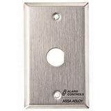 Alarm Controls by ASSA ABLOY RP-20 Alarm Controls RP-20 Remote Wall Plate with 3/4" "D" Hole for Ace Lock, Single Gang, Stainless Steel