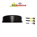AG Antenna AG47-MB-2CG AG47 Low Profile Series Mobility 3-Lead MIMO 2 x Cellular 3G 4G 5G CBRS / GPS GNSS - Magnetic Mount Antenna with Adhesive Pad - w/15ft Coax Cables - Black