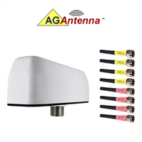 AG Antenna AG98-BW-4C4W AG98 Low Profile Series Mobility 8-Lead Multi-MIMO 4 x Cellular 3G 4G 5G CBRS / Multi MIMO 4 x W