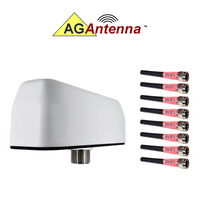 AG Antenna AG98-BW-8W AG98 Low Profile Series Mobility 8-Lead Multi MIMO 8 x WiFi Dual Band - Bolt Mount Antenna w/15ft