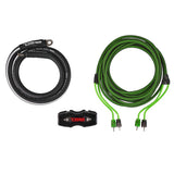 0-GA Amplifier Installation Wiring Kit - Green - rear view | Silarius