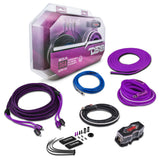 0-GA Amplifier Installation Wiring Kit - Purple - front view | Silarius