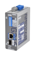 AMG Systems AMG260-1GBT-1S-P90 Industrial PoE Media Converter, 1x10/100/1000Base-T(x) RJ45 Port with 802.3bt 60/90W PoE, 1x100/1000Base-Fx SFP Port, DIN Rail / Wall Mount, 2x52-56VDC Power Inputs