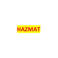 SigCom 880-0052-Y HAZMAT Lower Section Label for SPECTRUM Pull Stations, Red Text, Yellow Label